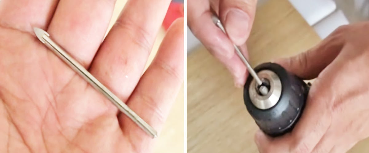 1. ガラスドリルを用意する