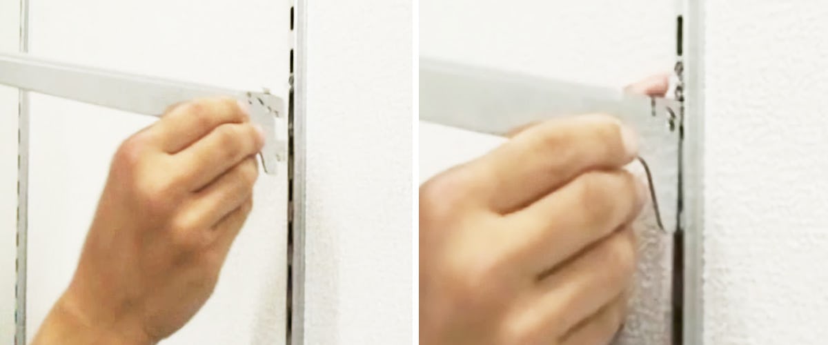3. 棚受けをセットする