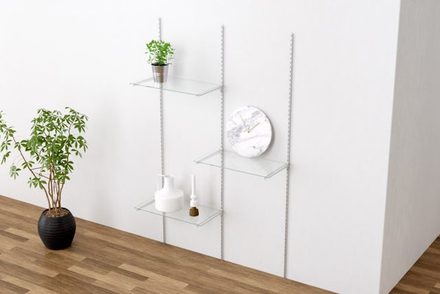 ガラス棚スリット支柱 使用イメージ (2)