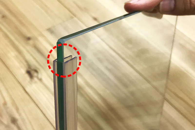 ガラス破損止め ソフトクッション