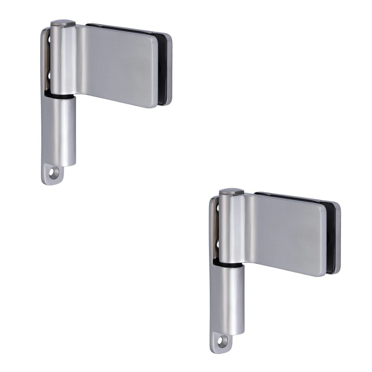 ガラスドア用ヒンジ【GP4450-1-2S】鏡面《2個セット》