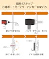 簡単4ステップの「石膏ボード用トグラーアンカー」の使い方