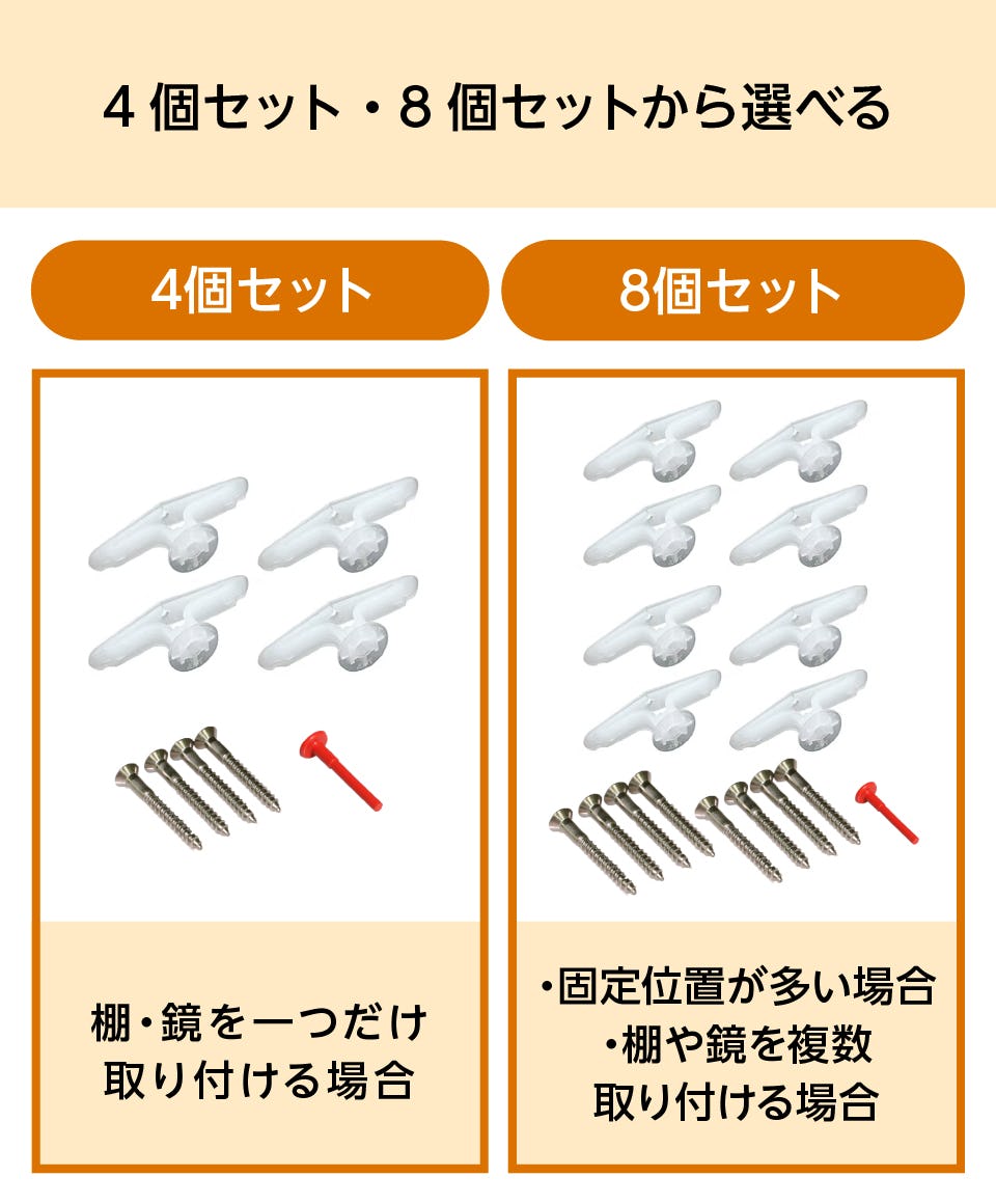 石膏ボードアンカー】耐荷重50キロ／11~13ミリ厚の壁