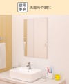 賃貸の洗面所鏡のサビ防止に「ミラテクト(鏡用簡易腐食防止塗料)」を使用した事例