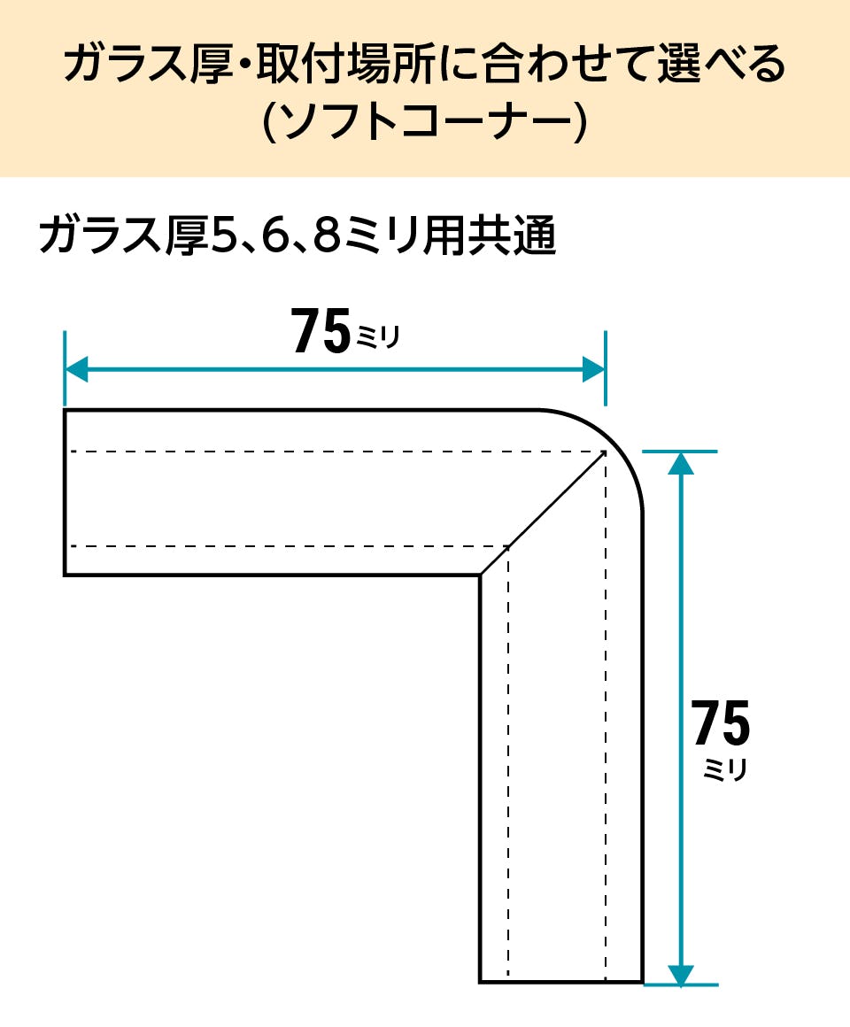 ガラスクッション材(ソフトチャンネル)の通販｜ガラスのホームセンター