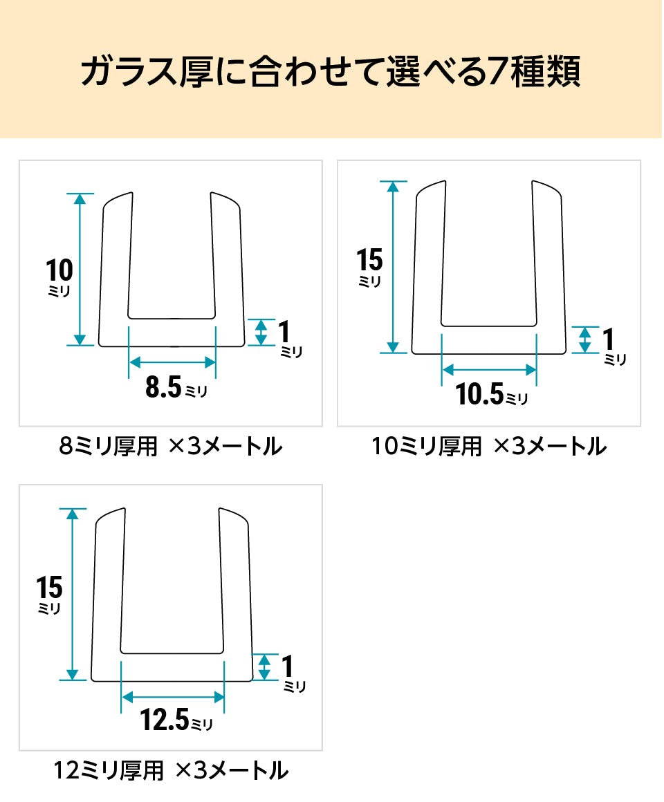 ガラス破損止め(硬質ビニール)の通販｜ガラスのホームセンター「ギヤマン」