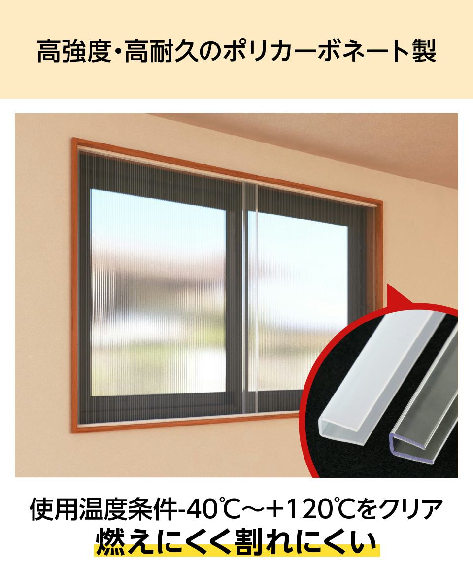 ポリカチャンネル(ガラス保護カバー)の販売｜ガラスのホームセンター