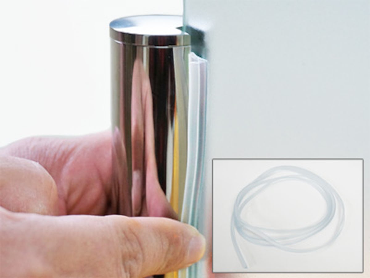 ガラス間仕切りポール